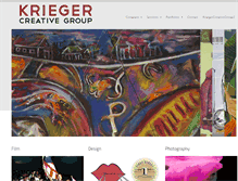 Tablet Screenshot of kriegercreativegroup.com